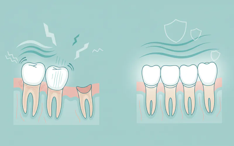 Illustration related to Signs and Symptoms of Missing Teeth and the Need for Restoration