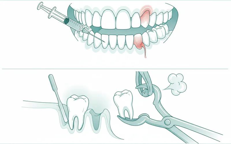 Illustration related to Definitive Treatment (Tooth Extraction):