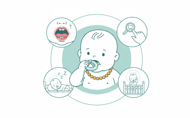 Illustration related to Step-by-Step Process for Managing Teething Discomfort