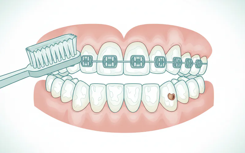 Illustration related to Decalcification (White Spots) and Cavities