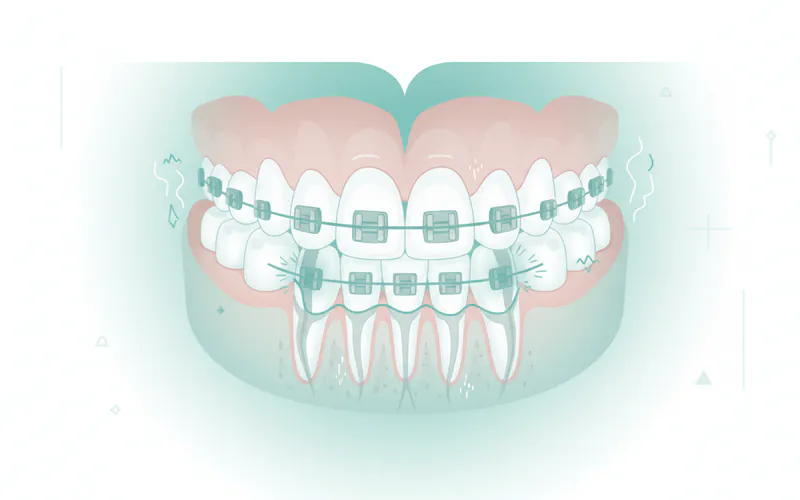 Illustration related to Do braces hurt?