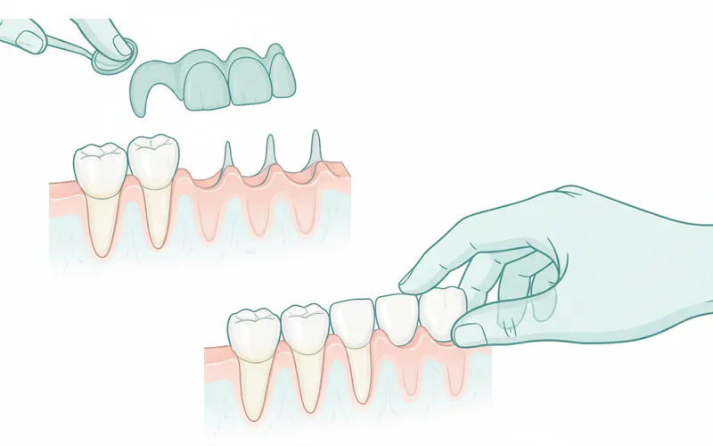 Illustration related to Step 4: Final Bridge Placement (Second Appointment)
