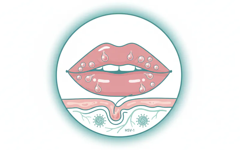 Illustration related to Cold Sore Self-care: Complete Guide