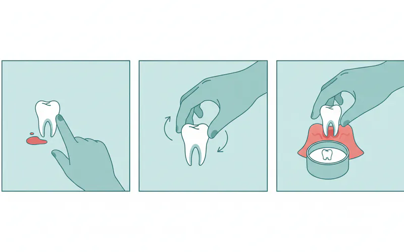 Illustration related to What should I do if my child knocks out a permanent tooth?
