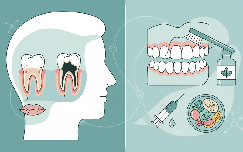 Illustration related to Table 1: Common Diabetes-Related Oral Issues & Management Approaches