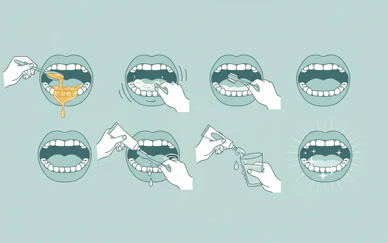 Illustration related to Step-by-Step Process for Oil Pulling