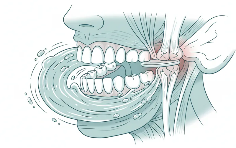 Illustration related to 4. Jaw Pain or Strain (TMJ Issues)