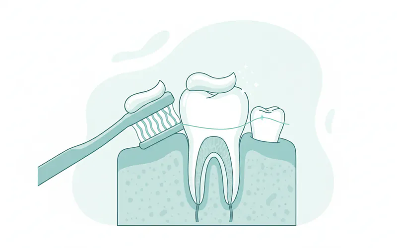 Illustration related to Long-Term Care for Your Permanent Front Tooth Crown