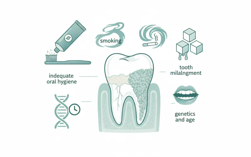 Illustration related to Causes and Risk Factors for Calculus Formation