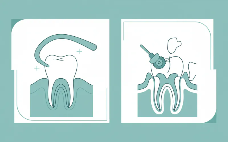 Illustration related to Comparison Table: Simple vs. Surgical Extraction