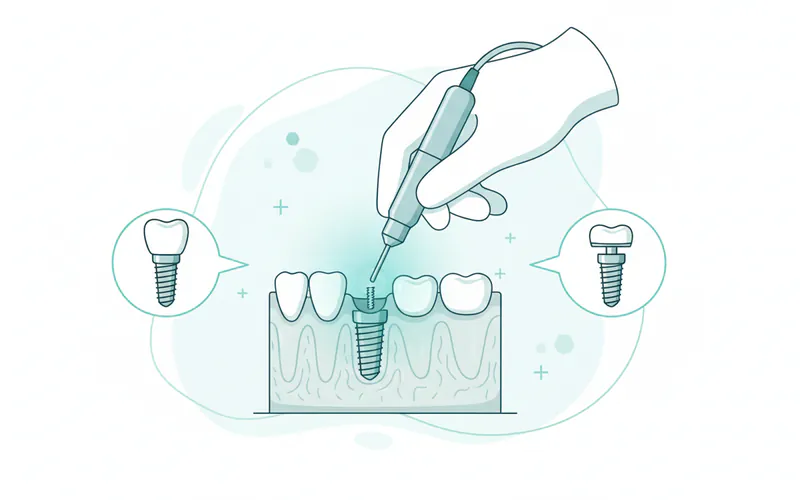 Illustration related to Is getting a dental implant painful?
