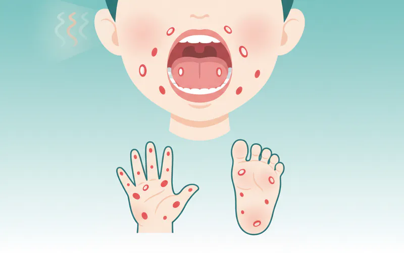 Illustration related to Hand Foot and Mouth Symptoms: Complete Guide
