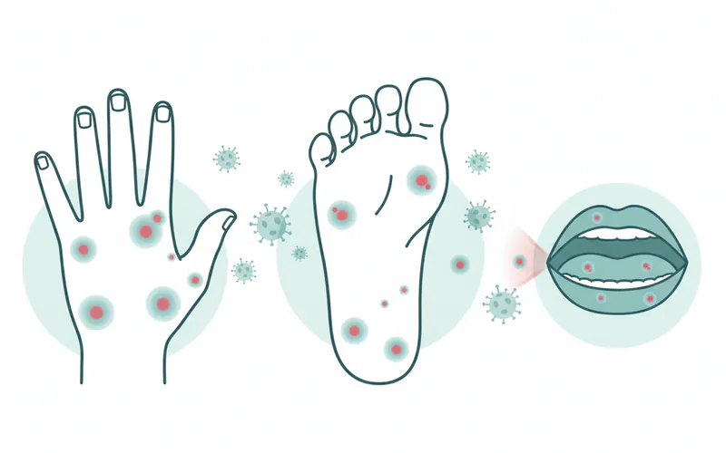 Illustration related to What Is Hand, Foot, and Mouth Disease (HFMD)?