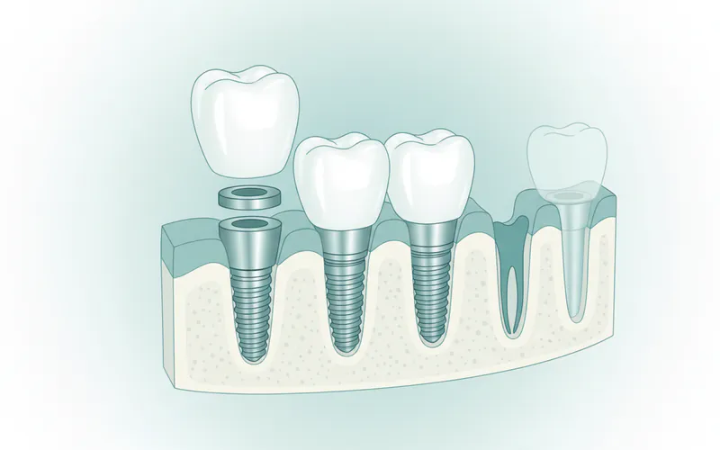 Illustration related to What Are Dental Implants? An Overview