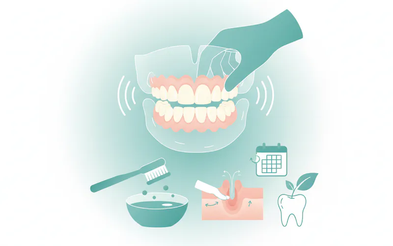 Illustration related to Recovery and Aftercare for Partial Dentures
