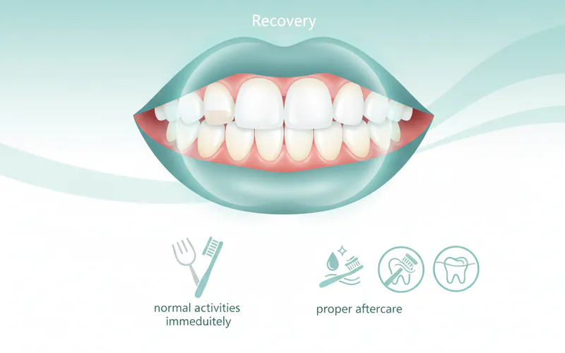 Illustration related to Recovery and Aftercare for Veneers