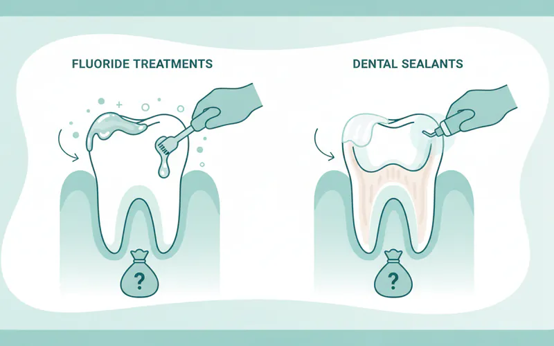 Illustration related to Fluoride Treatments and Dental Sealants