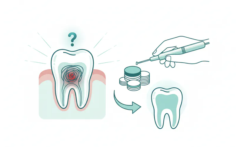 Illustration related to How Much Is a Root Canal