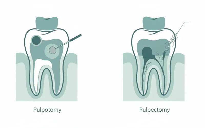 Illustration related to Pulpotomy and Pulpectomy