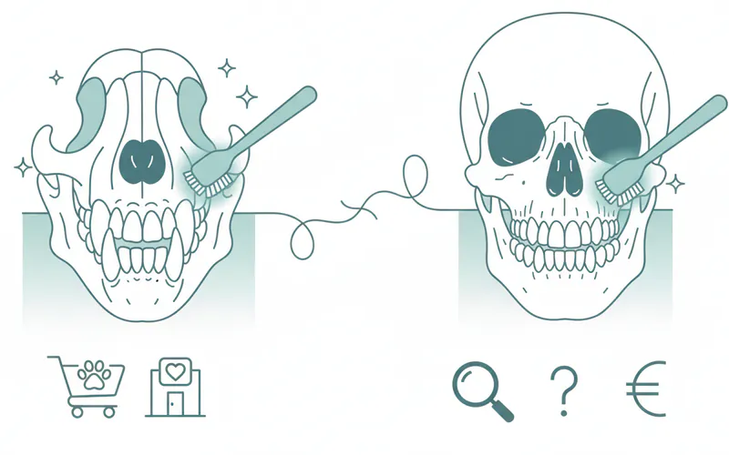 Illustration related to The Canine Dental Question: Understanding Pet Dental Care and Its Human Parallels