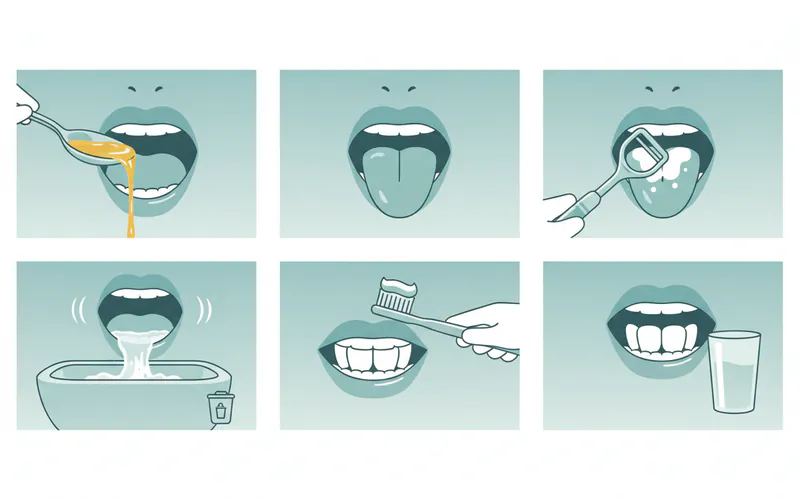 Illustration related to Step-by-Step Process: How to Do Oil Pulling