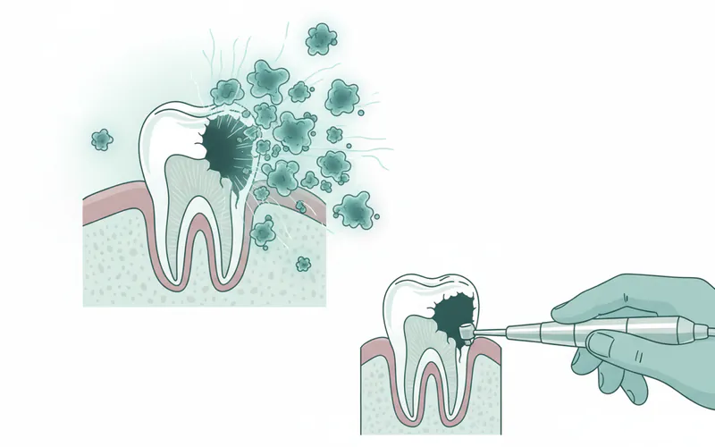 Illustration related to How to Remove Tooth Decay Yourself: Understanding Cavities and Why Professional Care is Essential