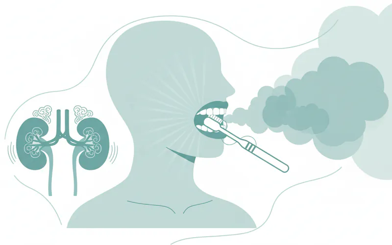 Illustration related to Kidney Disease and Bad Breath: Complete Guide