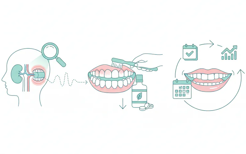Illustration related to Step-by-Step Process: Managing Oral Health with Kidney Disease