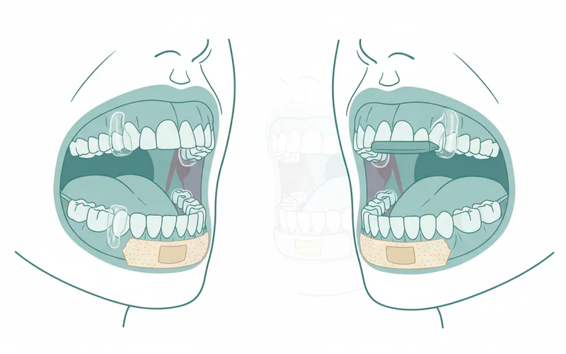 Illustration related to a. Mouth Appliances for Snoring (Oral Appliance Therapy)