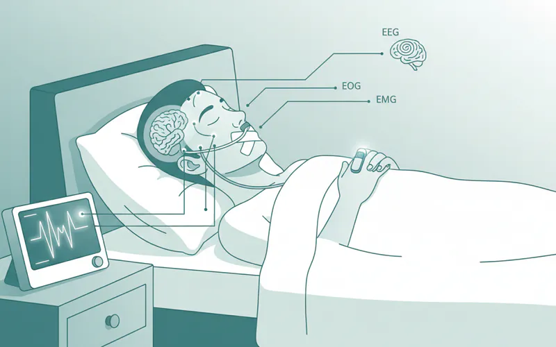 Illustration related to 2. Sleep Study (Polysomnography)