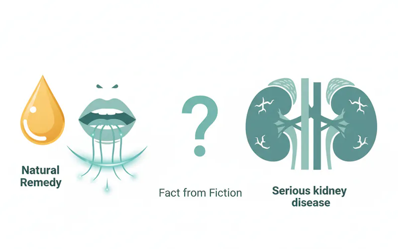 Illustration related to Oil Pulling for Kidney Disease: Separating Fact from Fiction