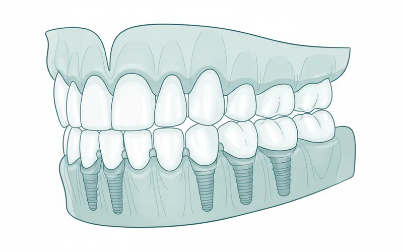 Illustration related to What It Is: An Overview of Permanent Dentures