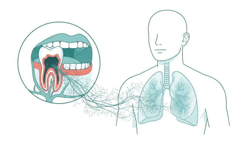Illustration related to Can oral health impact lung health or the pleural cavity?