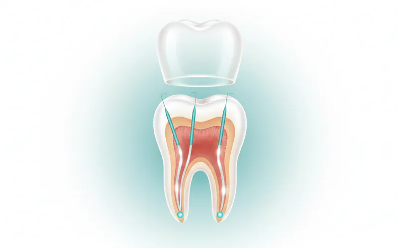 Illustration related to What It Is: Understanding Root Canal and Crown Procedures