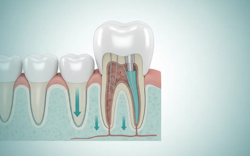 Illustration related to Option 1: Root Canal Therapy (and Crown) – Saving the Natural Tooth