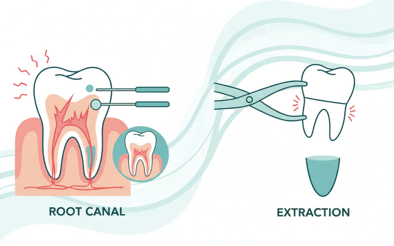 Illustration related to Root Canal vs Extraction: Complete Comparison Guide
