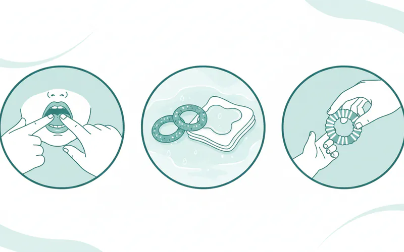 Illustration related to What are safe teething remedies for babies?