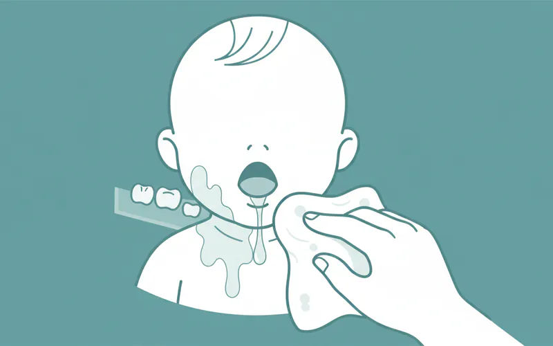 Illustration related to What if my baby is drooling excessively?