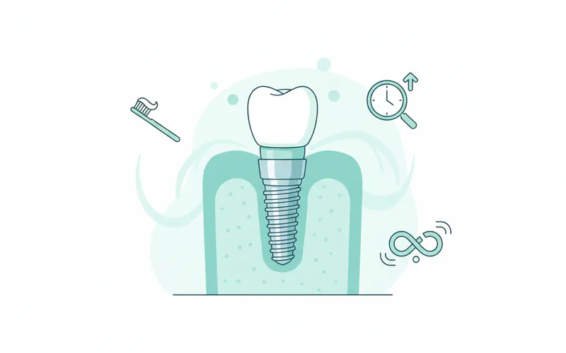 Illustration related to How long do dental implants last?