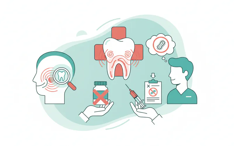 Illustration related to Can I get antibiotics for a toothache without seeing a dentist?
