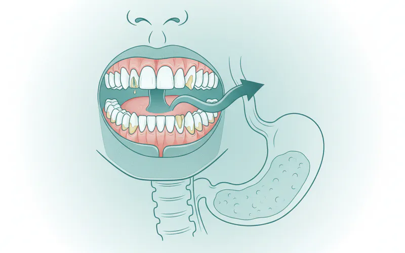 Illustration related to What It Is / Overview: Understanding Bulimia Nervosa's Dental Impact