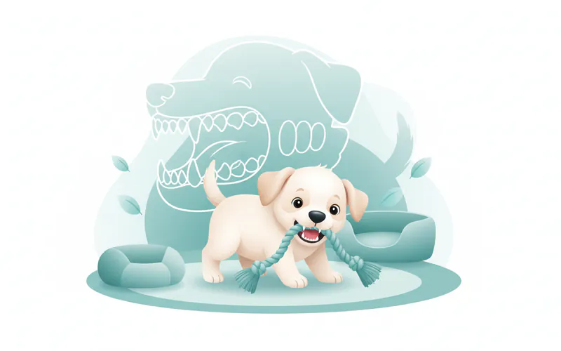 Illustration related to When Do Puppies Lose Their Baby Teeth: A Comprehensive Guide to Canine and Human Dental Development