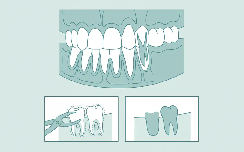 Illustration related to What are wisdom teeth and why are they often removed?